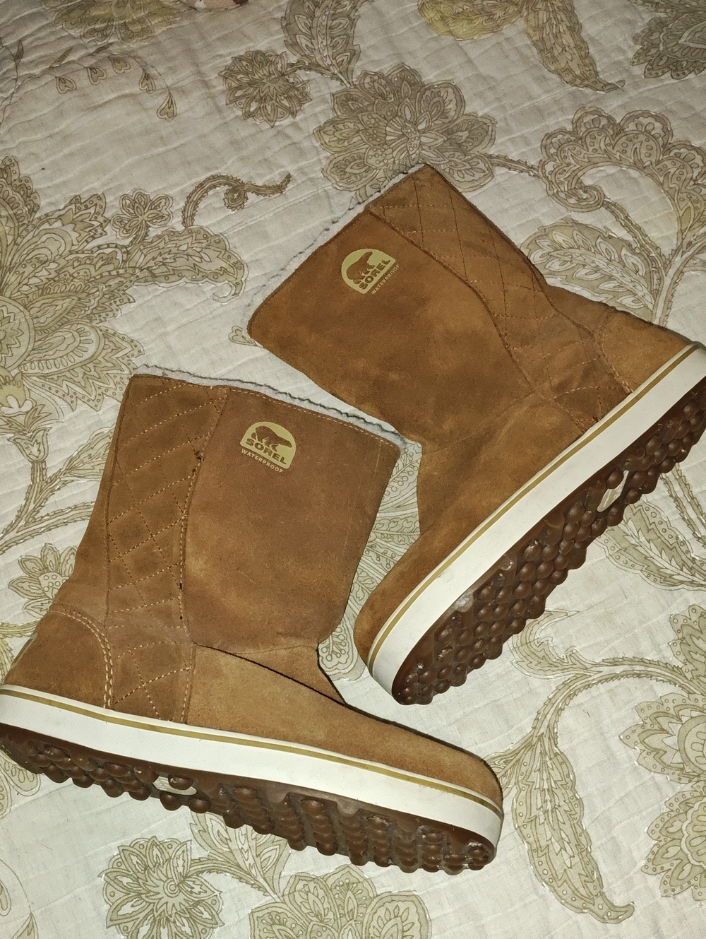 Sorel Women's Glacy Boots Suede Leather
